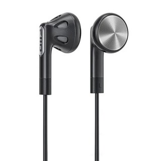 FIIO 飛傲 可換線鍍鈹振膜平頭塞耳機, 黑色, FF1