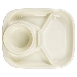 캠핑 멀티 나눔 플레이트 디저트 맥주 안주 접시 혼술 쟁반, 사각, 1개