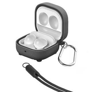 케이맥스 갤럭시 캐리어 케이스 + 카라 비너 + 실리콘 목걸이줄 세트, 갤럭시 버즈 FE / 2 프로 / 2 / 프로 / 라이브, SAND, 1세트