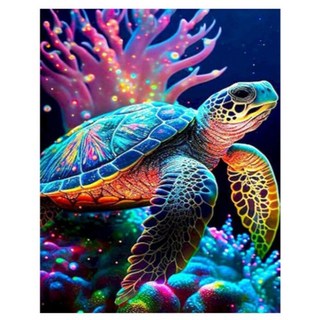 Toppia 高級烏龜DIY鑽石畫 30 x 40 cm, CH1020, 1個