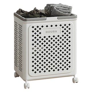 葉子小舖 摺疊髒衣籃, 白色