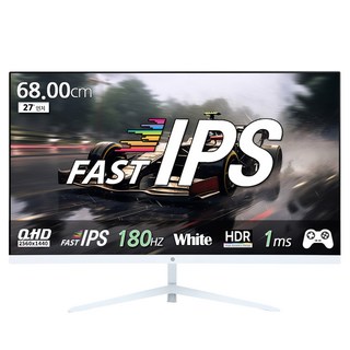 PIXELAR QHD Fast IPS 180Hz 電競螢幕 白色, PAQ2718W(無瑕疵), 68.58cm