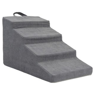 REDPUPPY 狗狗用防滑寵物階梯 4層, 1個, 灰色