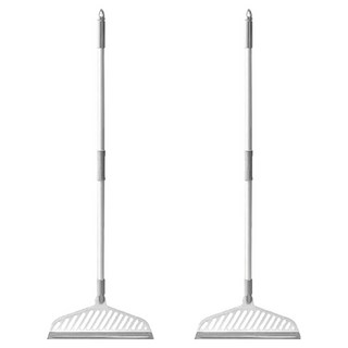 小麥購物 魔術刮水掃把 B058 198g, 灰白色, 2支