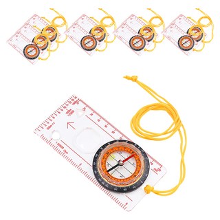 上手家居 8合1多功能帶尺指北針 + 掛繩, 透明色, 10組