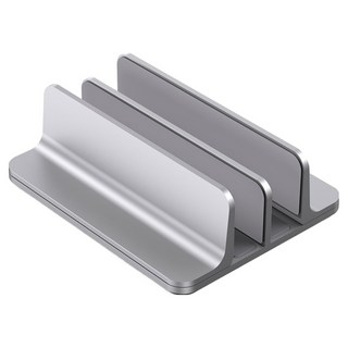 小麥購物 鋁合金筆電立架 雙槽 L713, 銀色, 2層