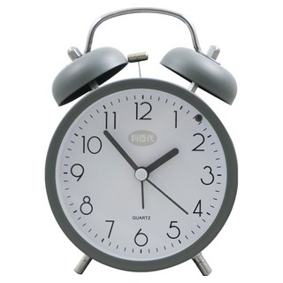 LIBERTY 利百代 絕美莫蘭迪打鈴雙耳靜音鬧鐘 LY-2017CL, 灰色