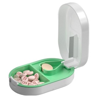 Richi Ssalbong 可切割便利攜帶型藥丸盒 白色 8 x 5 x 2.5 cm, 1個