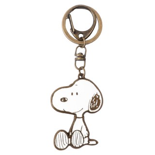 norns Peanuts 史努比金屬鑰匙圈, 坐著 白色, 1個