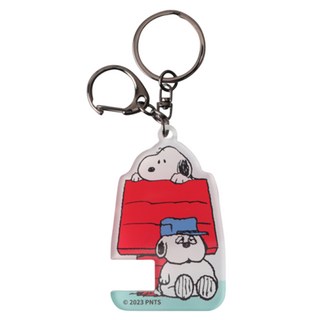 norns Peanuts 史努比手機站起來 鑰匙圈, 1個, 屋頂 紅色 + 白色