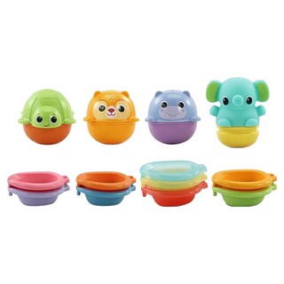 vtech Baby 戲水玩具系列 漂浮動物疊疊樂, 混和顏色, 1組