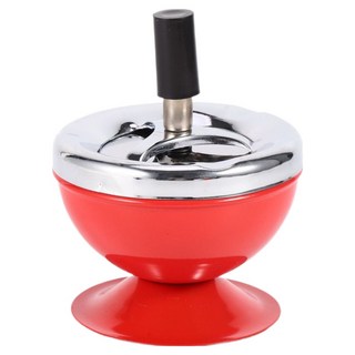 CASHYRICH 便利功能防臭菸灰缸 9 x 12 cm, 1個, 紅色