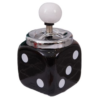 CashyRich 簡約設計防臭煙灰缸 9 x 15.5 cm, 黑色, 1個