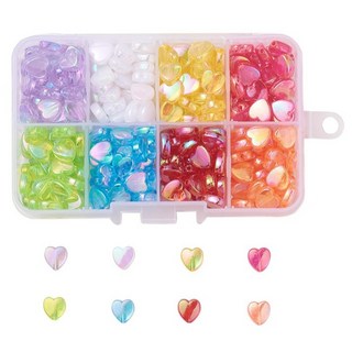 Pick & Home 串珠手鍊製作套組 極光愛心 320p, 1套, 8種