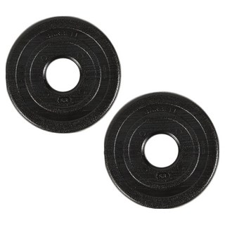 BANSUK SPORTS K 重量槓片, 2個, 2.5kg, 黑色