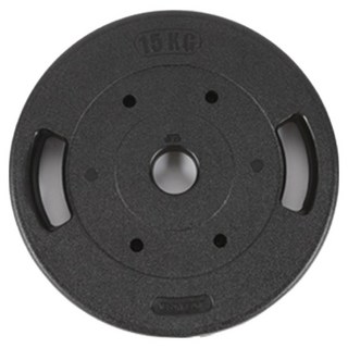 BANSUK SPORTS PVC塗層K重量槓片, 15kg, 1個, 黑色