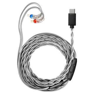 FIIO 飛傲 Type-C轉CIEM耳機升級線, 1條, 銀色, LS-TC1