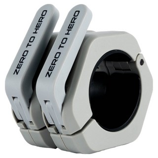 ZERO TO HERO 槓鈴磁吸磁鐵槓鈴鎖片, 2個, 灰色