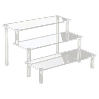 담다원 계단형 아크릴 피규어 전시 3단 진열대 30cm, 1개