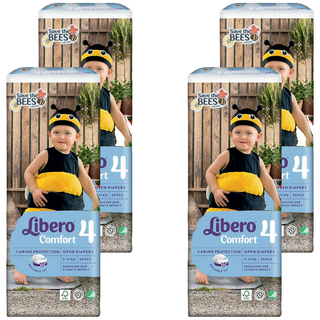 Libero 麗貝樂 搶救蜜蜂黏貼型尿布 第4階段 7~11kg, M, 200片