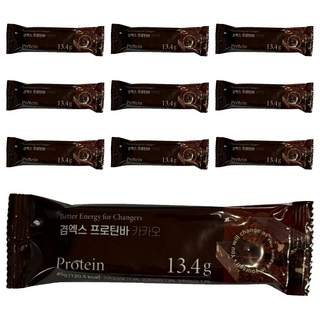 겸엑스 제로베이커리 프로틴바 카카오, 45g, 10개