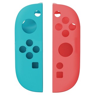 HOHOO Sweet Fit Nintendo Switch 2 Joy-Con 控制器矽膠保護套, 藍色 + 紅色, 1個, 單一商品