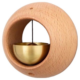 Ants 清脆聲響磁吸式原木門鈴 玄關風鈴, 楓木