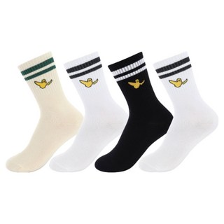 Mark Gonzales 兒童 Mood Up 基本款中筒襪 4雙組