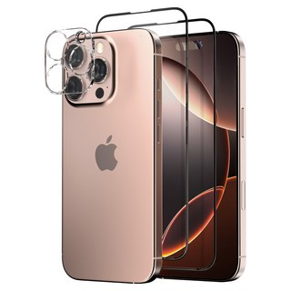 케이맥스 전면 강화유리 필름 2p + 카메라 필름 세트, 1세트