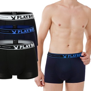 플레이보이 남성용 베이직 드로즈 3종 세트