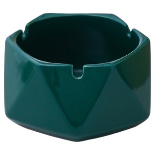 Cashy Rich 簡約設計菸灰缸 11.6 x 5.8 cm, 1個, 深綠色