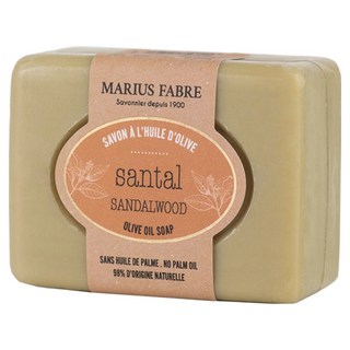 MARIUS FABRE 法鉑馬賽肥皂 檀香橄欖草本皂, 1個, 100g