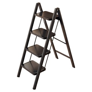 YOYOKI 樂活家歐式花架梯 黑色 4層, 1個