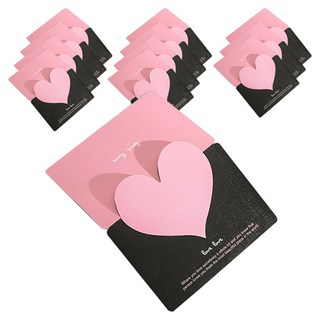 윰스 하트 메세지 미니카드 + 봉투 세트, 블랙핑크, 12세트