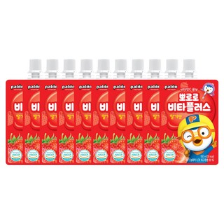 paldo 八道 Pororo 維他命Plus 草莓飲品, 10個, 100ml
