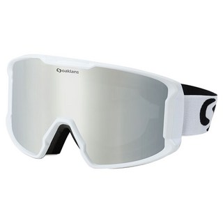 Oaklans S7 滑雪單板滑雪護目鏡, S7 白色鏡框/銀色鍍膜鏡片
