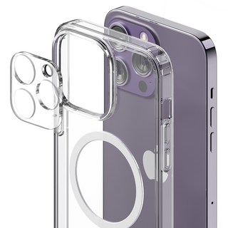 KMAX MagSafe 透明貼合手機殼 + 相機鏡頭貼組合