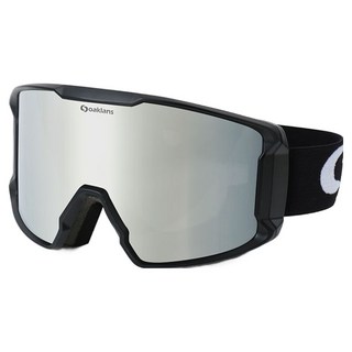 Oaklans S7 滑雪單板護目鏡, S7 黑色鏡框/銀色鍍膜鏡片