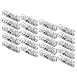 WAGO 旺科 單線專用快接端子 2P 直通型 白色 Simple 0.5~4mm 相容, 20個