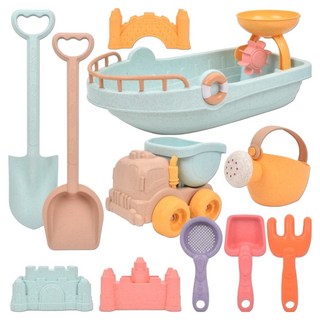 샌디토이 대형 보트 선박 모래놀이 11종 세트 700g lxs364, 혼합색상, 1세트