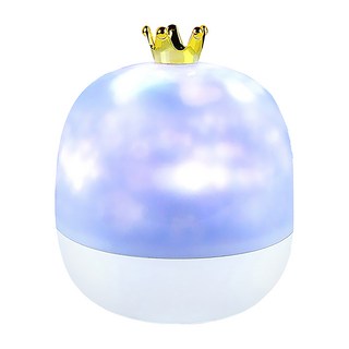 aibo 皇冠星空旋轉音樂盒投影燈, 白色
