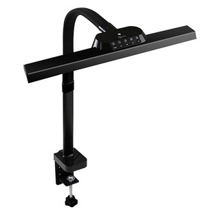 aibo 全光譜LED超廣角護眼檯燈 桌夾款 50cm, 黑色