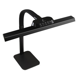 aibo 全光譜LED超廣角護眼檯燈 底座款 50cm, 黑色