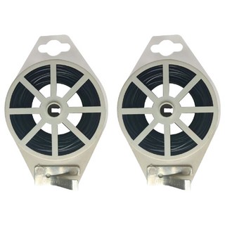 小麥購物 L504 園藝多用途捆綁魔帶 30m 黑色, 2個