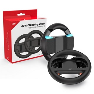 MYBESTFRIEND 任天堂 Switch 2 Joy-Con 賽車方向盤 2入組, 黑色, 1個, MBF-N2Wheel