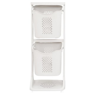 올유리빙 베이직 스윙 빨래바구니, 화이트