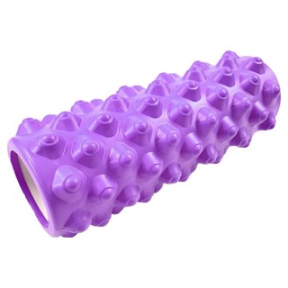 Hataesmall 簡約便攜肩頸按摩器 圓點型 33cm, 紫色, 1個