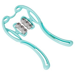 哈泰商城 便攜式肩部按摩器 升級版6球 12個磁石, 1個, 藍色