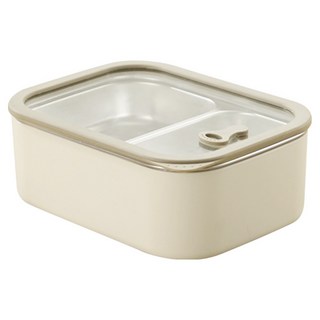 MASIONS 美心 PLUSH 活悅 可微波頂級不鏽鋼雙層保鮮盒 2格 680ml, 1個, 單件