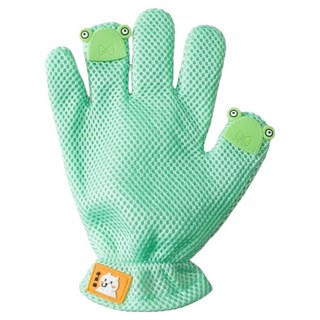 아티펫 반려동물 마사지 목욕 털제거 브러시 장갑 왼손, 그린, 1개